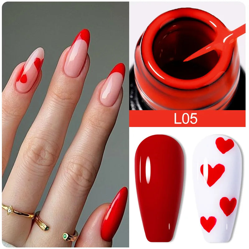 LILYCUTE 5ml Super Bright Silver Metallic Painting Liner Gel Nail Polish Drawing Stripe Graffiti Mirror Pull Line UV Gel Varnish