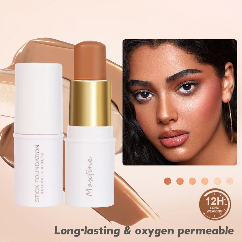 Foundation Stick Contouring Brightening And Even Skin Tone Paste Smooth Moisturizing Waterproof And Long Lasting Daily Makeup