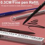 Waterproof Matte Blue Eyeliner Gel Pencil Ultra-fine Smooth Quick Dry Non-Smudge Easy Wear Black Brown White Eyeliner Pen Makeup