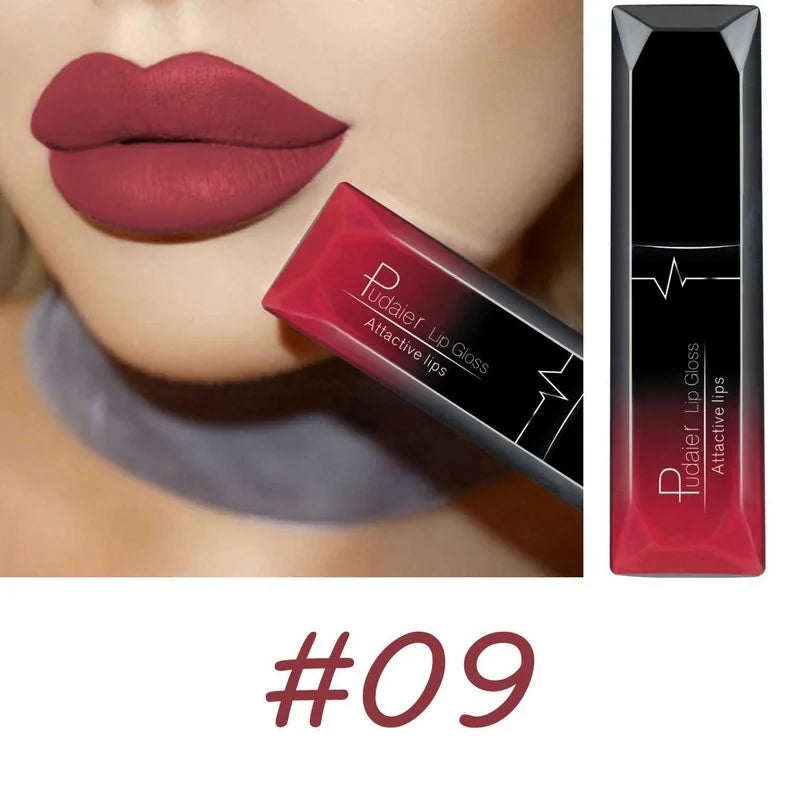 17 Colors Velvet Matte Liquid Lipstick, Waterproof Long Wear Lip Color, High Pigment Smooth Texture, Makeup for All Skin Types