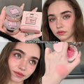 Gege Bear 3 Colors Matte Cream-Textured Cushion Blush with Puff,  Powder-free, Smooth Application, Create  Flawless Daily Makeup