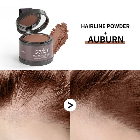 Sevich Hair Line Powder 4g Black Root Cover Up Natural Instant Waterproof Hairline Shadow Powder Hair Concealer Coverage 13color