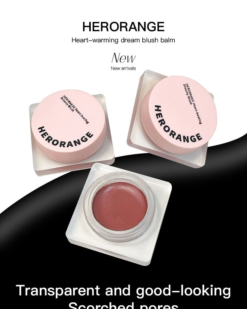 Monochrome Powder Blusher Cream Brightening Whitening Purple Lip and Cheek Dual-use Matte Natural Rouge Blush Tint Palette