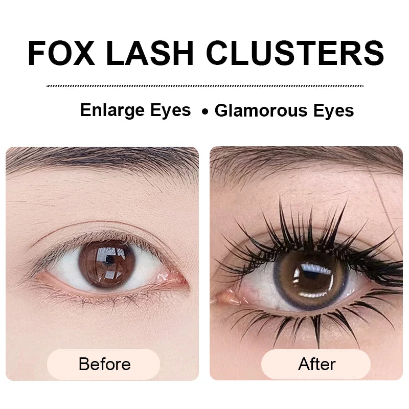 Yelix 5 Pairs Lower Lashes Strip Natural Under Lashes Small Flame Natural Bottom Eyelashes Manga Clear Band Wispy Makeup