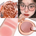 HISYI cute, pop, gradient blush, matte, delicate, daily nude makeup, brightens the color, naturally whitens students