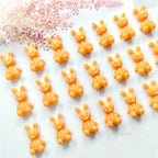 10Pcs Pink Gold Bear Nail Charms Japanese Cartoon Jewelry Nails Art Decoration 3D Rabbit Bear Manicure Accessories For Girl Lady