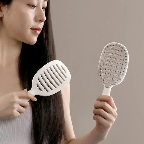Vent Brush For Blow Drying Paddle Detangling Brush Paddle Brush For Blow Drying Vented Paddle Brush Curved Hair Brush For Wet