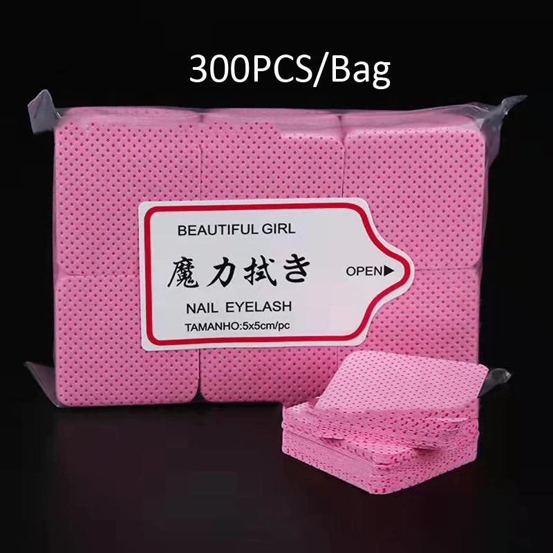 1000/500/200/180/100Pcs Profession 100% Cotton Pads For Nail Wipe Lint-Free Nail CottonGel Polish RemoverNail Art Cleaning Tools