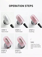 15ML Mirror Silver Metallic Painting Gel Nail Polish Soak Off Gel Nail Polish Silver Mirror Glitter UV Gel For Home Manicure DIY