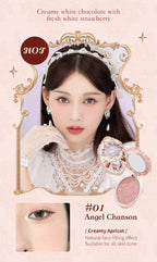 Flower Knows Strawberry Rococo Series Embossed Blush Fine Powder Makeup Smooth Long-Lasting Blusher Face Enhancing Makeup Color