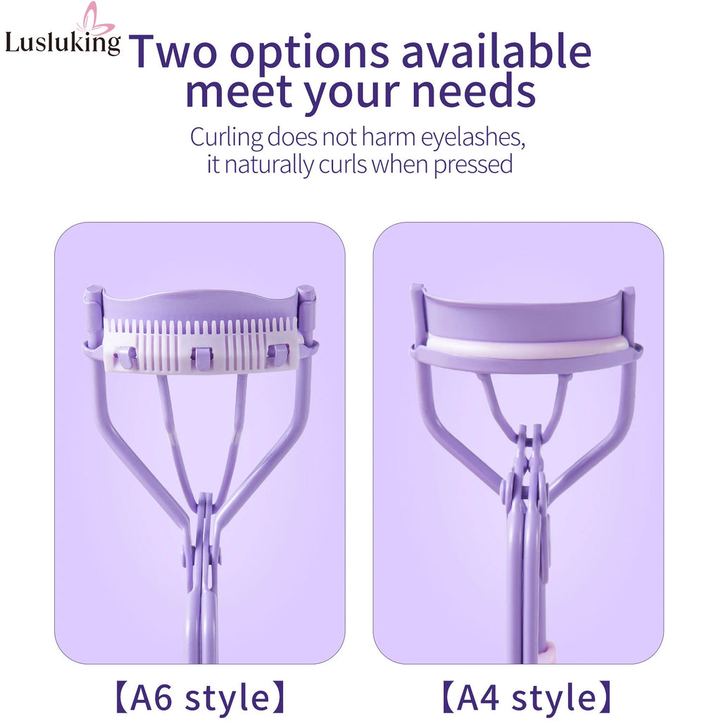 1pc Eyelash Curler With Soft Silicone Pad Women Eyelashes Curling Clip Long Lasting Lift Lashes Makeup Accessories Cosmetic Tool