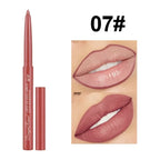 12 Pcs/Set Waterproof Lip Liner Pencil Nude Color Matte Lipliner Moisturizing Long Lasting Lipstick Professional Makeup Lip Tint