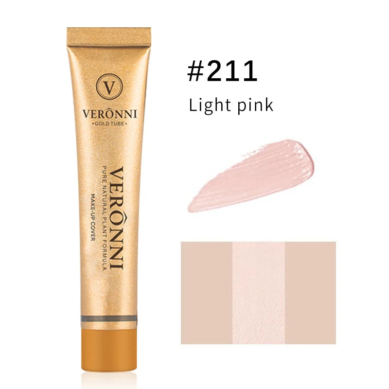 VERONNI Brand Maquiagem Liquid Concealer 30g Flawless Waterproof Body Tattoo Makeup Cover Foundation Face Cosmetics Make Up Base