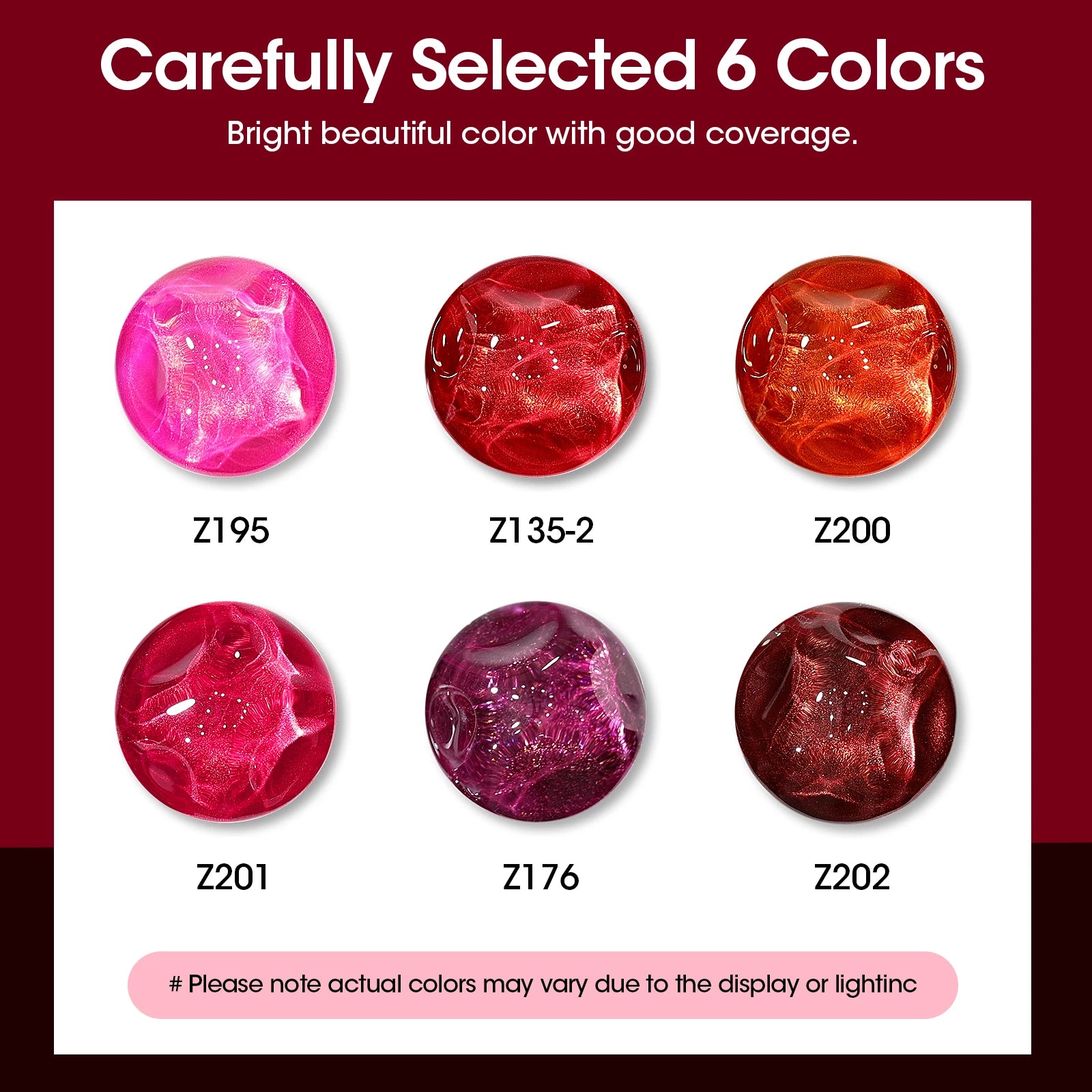 GELLEN Dark Red Jelly Transparent Gel Nail Polish Pink Skin 6pcs Set Quick Air Dry Autumn Winter Nails Polishes 10ml 2026 New