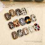 10 Rolls Water Soluble Leopard Print Transfer Paper Nail Transfer Foil Animal Printing Stickers Professional Nail Art Design