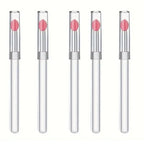 1/3/5PCS Portable Silicone Lip Brush With Cover Soft Multifunctional Lip Balm Applicator Lipstick Lipgloss Makeup Brushes