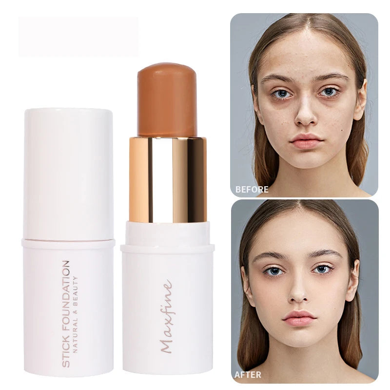 Foundation Stick Contouring Brightening And Even Skin Tone Paste Smooth Moisturizing Waterproof And Long Lasting Daily Makeup