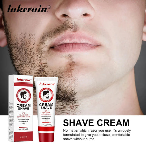 30g Moisturizing Mens Shaving Cream Soft Beard Reduce Friction Comfortable Shave Cream for Man Beard Shaving Foam