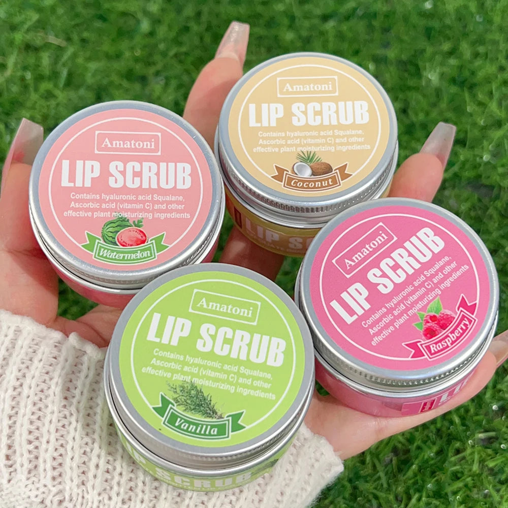 Exfoliating Lip Scrub Anti Dryness Nourishing Lip Balm Removing Dead Skin Reduce Lips Fine Lines Hydrating Moisturizing Lip Care