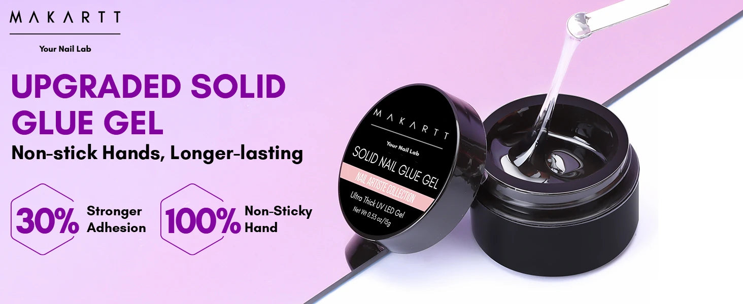 Makartt Super Strong Nail Glue and Glue Remover ,Quick Glue Debonder | Easy Removal with a Dropper Applicator For Press On Nails
