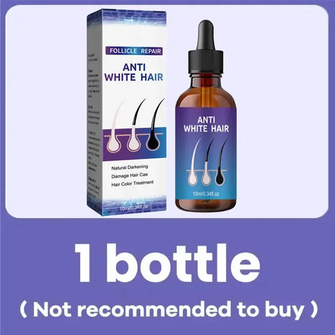 24 NEW White To Black Gray White Hair Serum Natural Color Repair Nourish Essence Anti-gray Care for Men Women