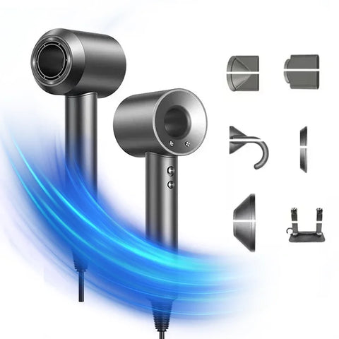 High Speed Bladeless Hair Dryer Negative Ion Fast Drying Home Powerful Hair Dryer Styling Tools 1600W High Speed Hair Dryer