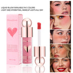 Multifunctional Liquid Blush with Smooth Texture Long Lasting Pigmentation Hydrating Formula and High Light Effect for Makeup