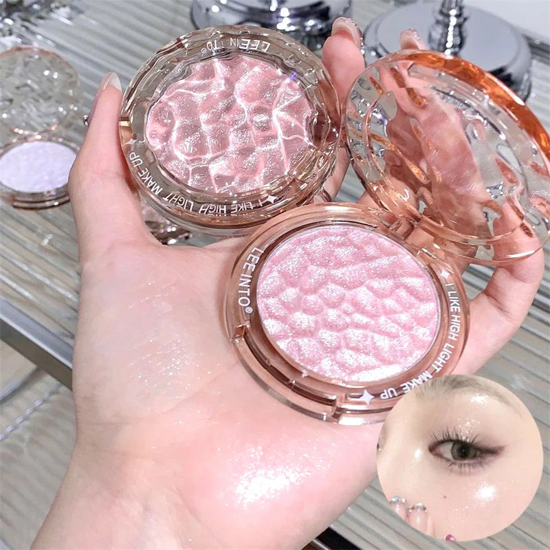 Crystal Bright Light high Gloss Powder Pearl Fine Flash Flash brightening makeup not fly Powder for young girls blush