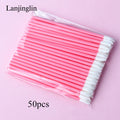 Lanjinglin 5/50 Pcs Lip Brush Reusable Makeup Brushes Lipstick Applicator Wands Eyelashes Extension Tool Beauty Accessories