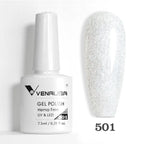 Venalisa HEMA TPO FREE 7.5ml Gel Polish Nail French Pink Jelly Nude Collection Nail Gel Polish Glitter Gorgeous Soak Off UV LED