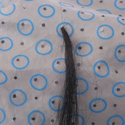 6pcs/Set Hair Highlighting Frosting Cap Hair Dye Cap Disposable highlight dyed hat With Plastic Hook Hairdressing Coloring Tools