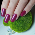 Artificial Press On Fake Nails Glossy Wine Red False Nail Long Square Reusable DIY Lady Fingernail Tip Manicure Tools