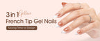 GELLEN Press on Nails for Women 150PCS Almond Shaped False Nails Medium Length Soft Gel Tips Natural Looking Nail Art