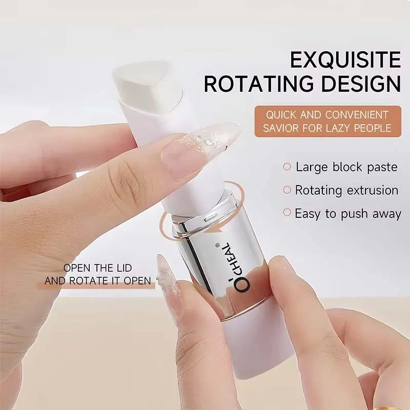 2-in-1 Temperature Changing Foundation Stick Facial Coverage Blemishes Pores Double-Headed Face Matte Foundation Cream Makeup