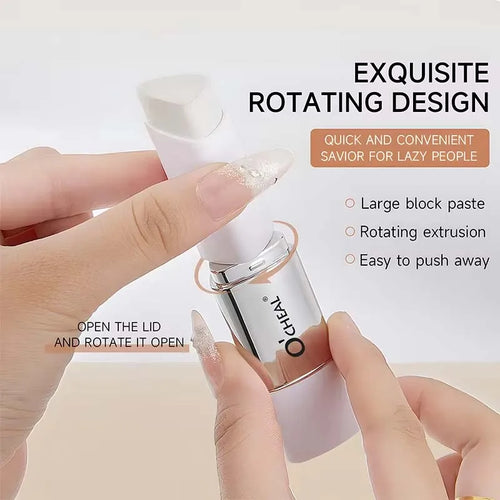 2-in-1 Temperature Changing Foundation Stick Facial Coverage Blemishes Pores Double-Headed Face Matte Foundation Cream Makeup