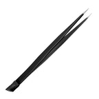 Multi functional nail double ended tweezers with silicone pressure bar, stickers, adhesive drill, clip drill, eyebrow clip