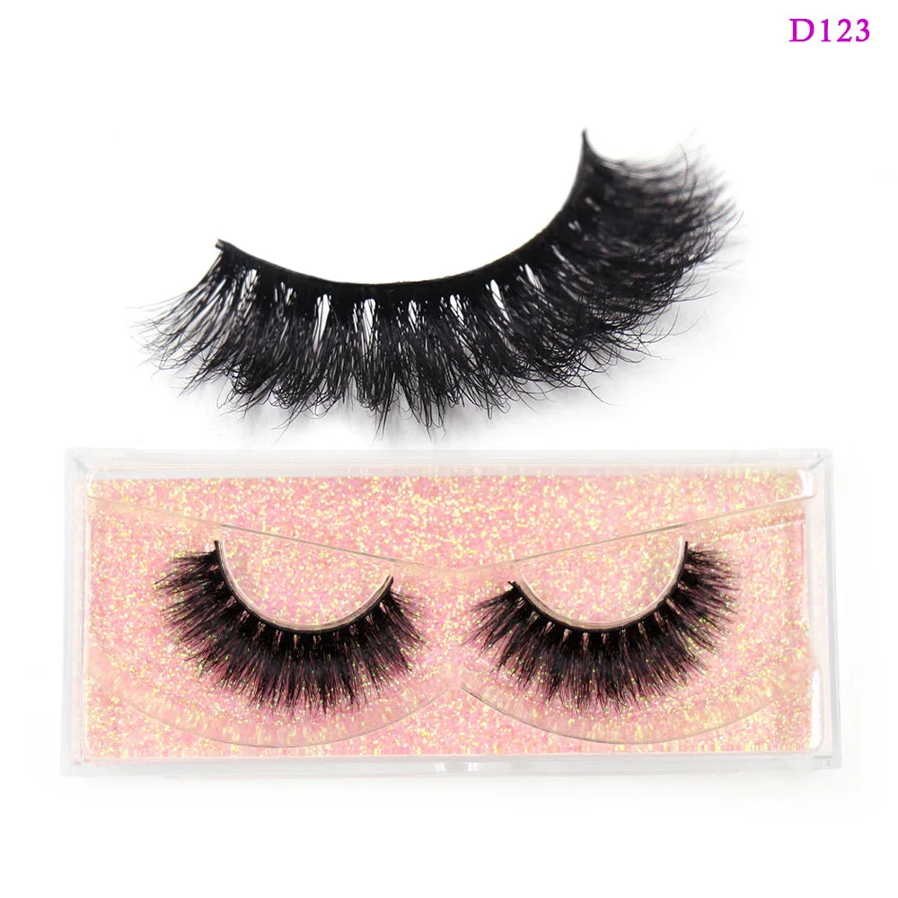 LEHUAMAO 3D Mink Lashes Makeup Eyelashes Natural Fluffy Long Fake Lashes Full Stripe Reusable False Eyelash Extension