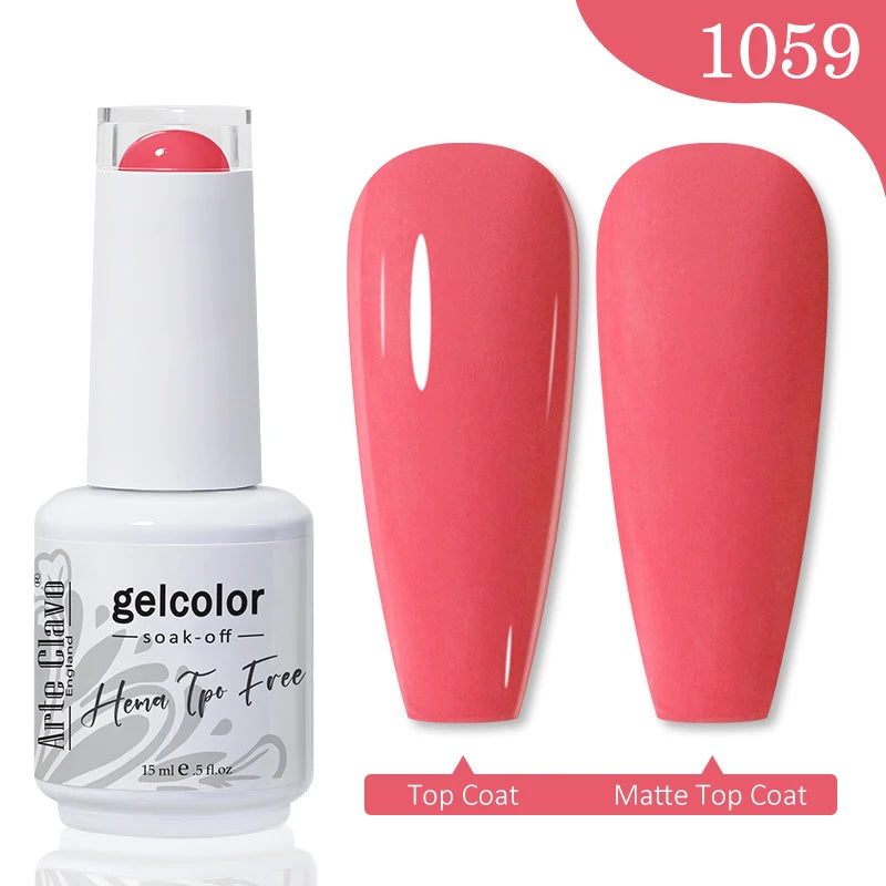 Arte Clavo Hema Free TPO Free Nail Gel Polish Nail Supplies Vernis Semi Permanent Nail Art Manicure Soak Off UV Gel Nail Varnish