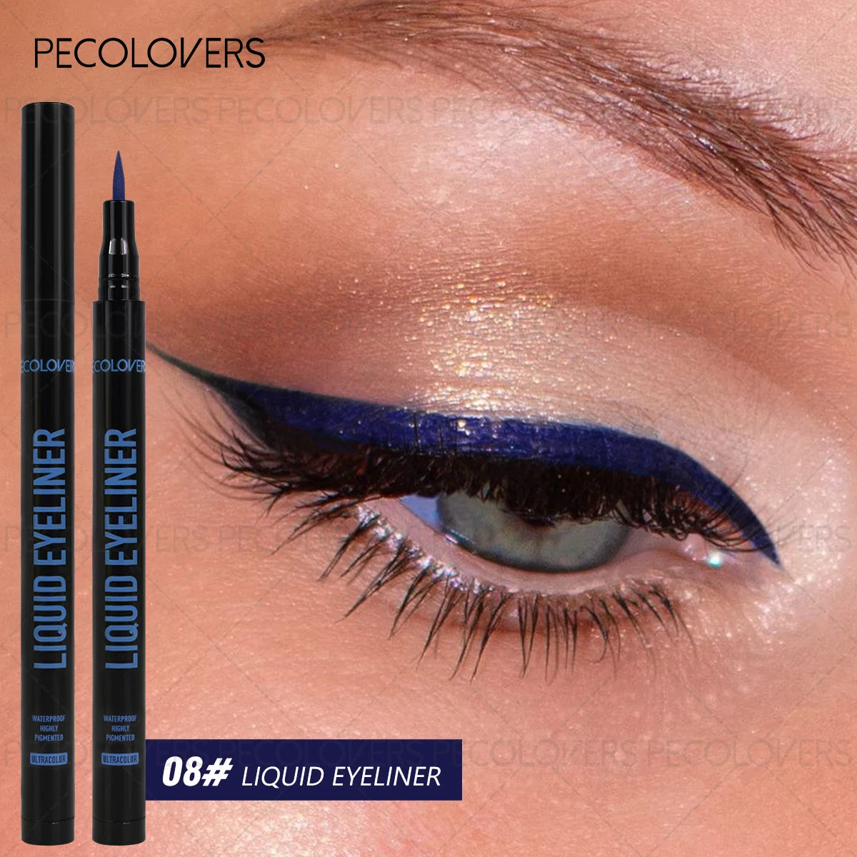 1 Pc Liquid Colorful Eyeliner, High Color Rendering Eyeliner Pen, Quick Drying Waterproof and Sweat-proof, for All Types