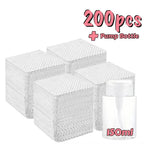 20-600pcs Lint-Free Nail Wipes Gel Cleansing Tissues Aluminum-Free Nail Polish Remover Pads for Nail Beauty Cleaning Care Tool