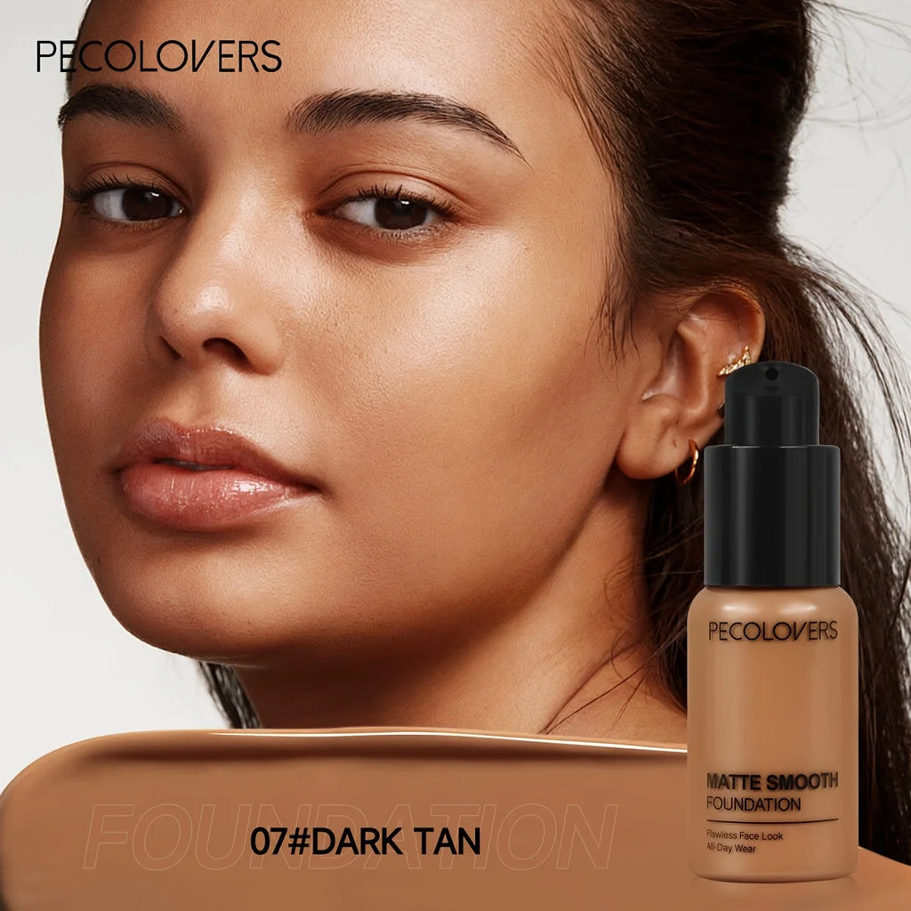 Matte Smooth Foundation Liquid -Multi-Tone Nature Effect, Enhanced Coverage with Use, Universal Skin Compatibility, All-Day Wear