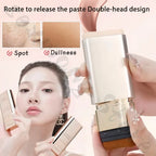 VIVIEN BEAUTY Double-head Foundation Stick Concealer Light Transparent Eraser Covers Spots and Acne Pores Brightens Skin Tone
