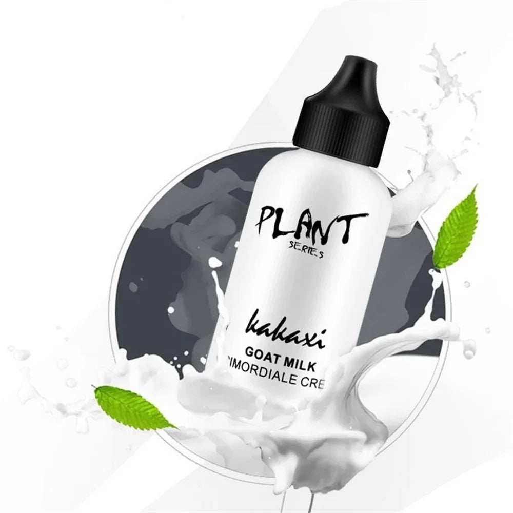 Matte Face Liquid Foundation Goat Milk Cream Natural Whitening Full Coverage Waterproof Brightening Cover Dark Circle Concealer