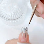 8ml Silver Mirror Metallic Nail Gels Polish UV Soak Off Paint Gel Polish Flower Drawing Gold Superbright Nails Lacquer UV Gel #*