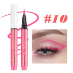 1pc Fluorescent Eyeliner Pen 12 Colors UV Waterproof Lasting Eyeliner Pen Makeup Eyeshadow Stick Face Painting Pencil Cosmetic