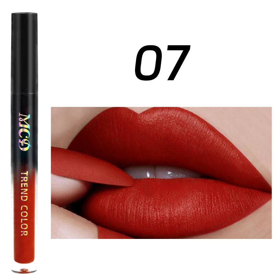 Lip Glaze Matte Nude Color Long Lasting Waterproof Liquid Lipstick Moisturizing Lip Stain Lip Tint Makeup Lip Gloss  lip plumper