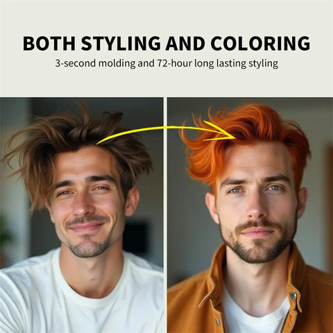 13 Color Hair Colour Wax DIY Hairs Dyed Mud Easy To Wash Long Lasting Dye for Eyebrow Beard Coloring Temporary Hair Colour Cream