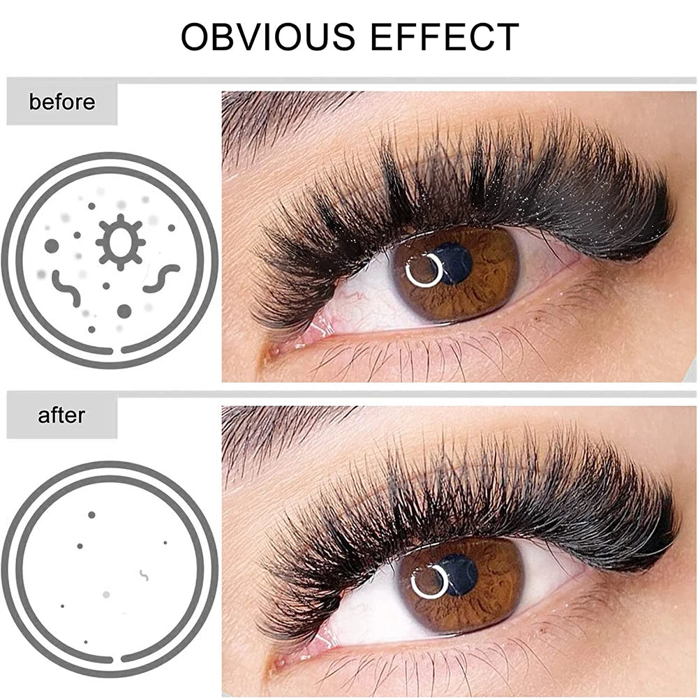 Eyelash Cleanser Gentle and non-irritating formula Deep Clean Cleanser For Makeup Tools Mascara Remover Salon Home Use Rich foam