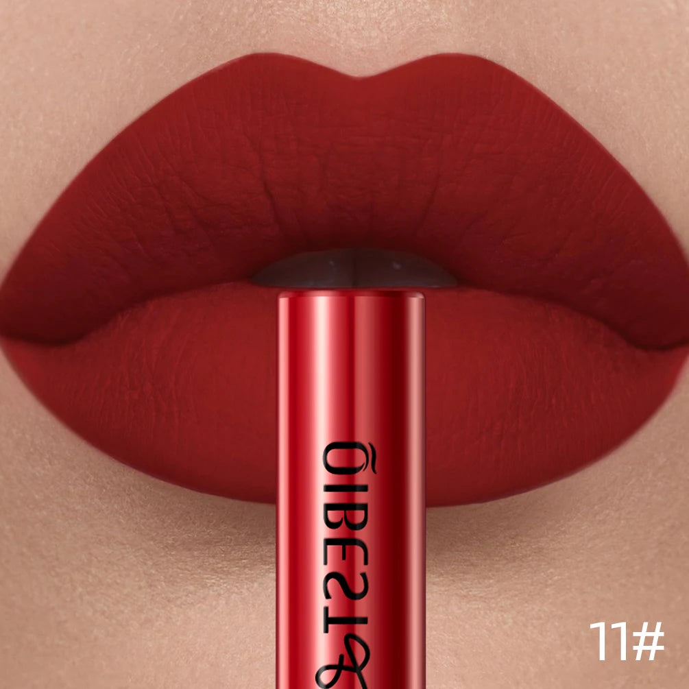 Matte Liquid Lipstick Waterproof Velvet Nude Sexy Red Lip Gloss Long Lasting Nonstick Lip Stain Makeup 24 Colors Hot Lipgloss