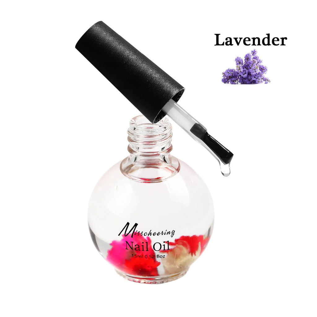 15ml Nail Nourishing Oil Dry Flower Fragrance Nourishing Oil Moisturizing Nail Cuticle Nail Care Repair Damaged Liquid Nail Care